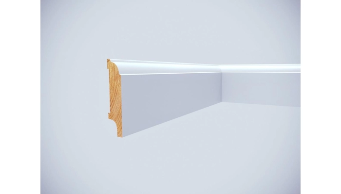 Listwa drewniana biała